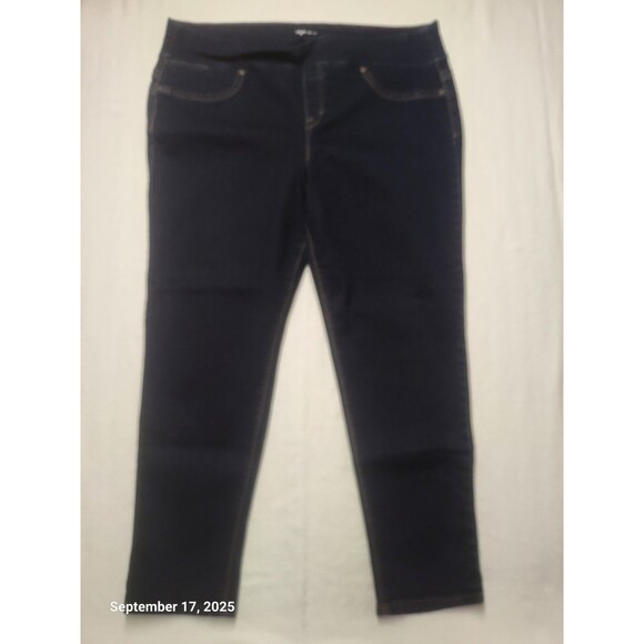 Style & Co Jeans Womens XXL Blue Denim Curvy Jegging Stretch High Waist Pull On - Picture 1 of 8